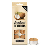 Sweet Coconut Tealights Candles - 12 Pcs
